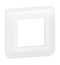 Legrand - Plaque de finition Mosaic 1 poste - 2 modules - Réf : 078802L