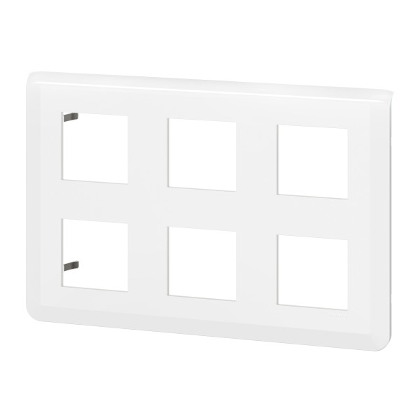 Legrand - Mosaic L - Plaque de finition 2 x 3 x 2 modules - Blanc - Réf : 078832L
