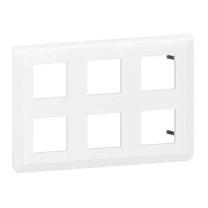 Legrand Mosaic - Plaque 2 x 3 x 2 modules - Blanc - Réf : 078832L