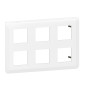 Legrand - Mosaic L - Plaque de finition 2 x 3 x 2 modules - Blanc - Réf : 078832L
