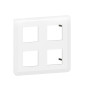Legrand - Mosaic L - Plaque de finition 2 x 2 x 2 modules - Blanc - Réf : 078838L