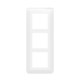 Legrand Mosaic - Plaque 3 x 2 modules - 3 postes (6M) - pour rénovation - en. 57mm - vertical - Réf : 078856L