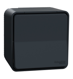 Schneider - Mureva Styl - Va et vient - saillie - IP55 - IK08 - connexion auto - gris - Réf : MUR35021