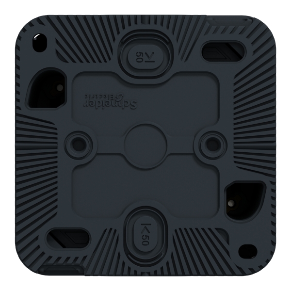 Schneider - Mureva Styl - Prise courant 2P+T - saillie - IP55 - IK08 - connexion auto - gris - Réf : MUR35031