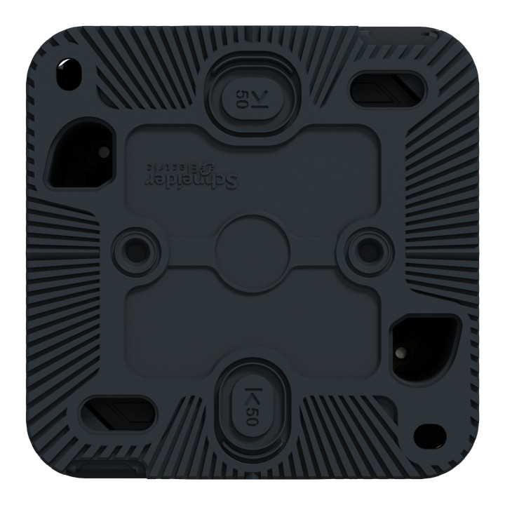 Schneider - Mureva Styl - Prise courant 2P+T - saillie - IP55 - IK08 - connexion auto - gris - Réf : MUR35031