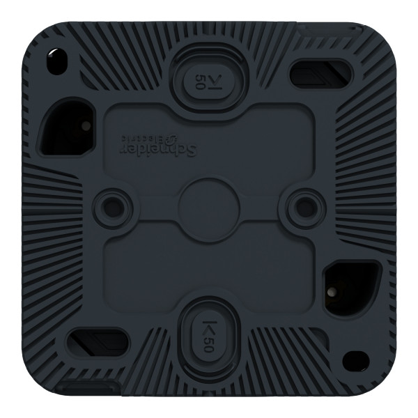 Schneider - Mureva Styl - Prise courant 2P+T - saillie - IP55 - IK08 - connexion auto - gris - Réf : MUR35031