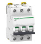 Schneider - Acti9 - iC60N - Disjoncteur - 3P - 63A - 6kA - courbe C - Réf : A9F77363