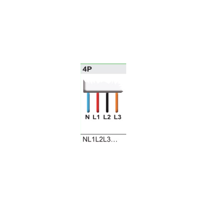 Schneider - Acti9 iC60, peigne à dents, 4 pôles, 100A, 12 modules de 18mm - Réf : A9XPH412