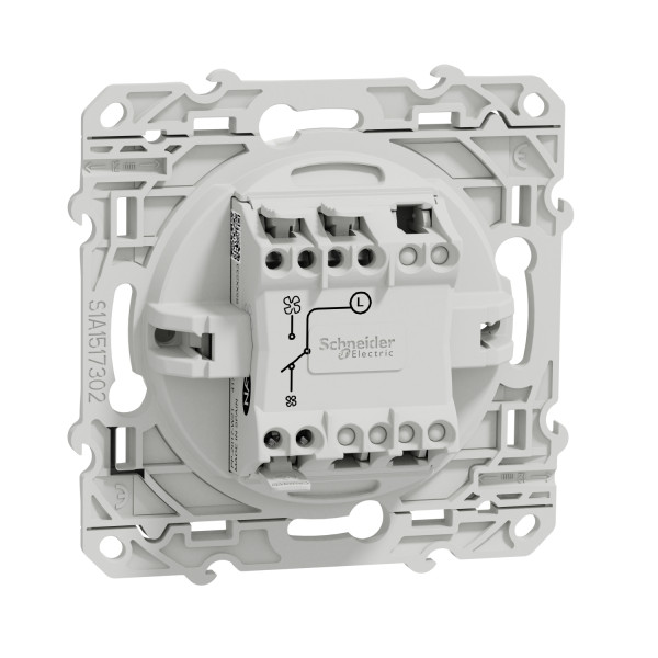Schneider - Odace 2011 - Interrupteur VMC 2 positions - Blanc - Réf : S520233