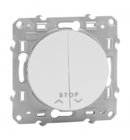 Schneider Odace - Poussoir volets-roulant 2 boutons montée/descente + fonction stop - s520227