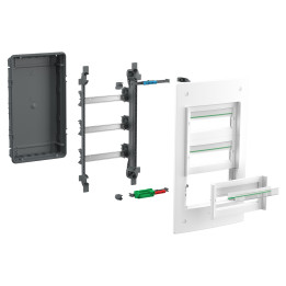 Schneider - PrismaSeT XS - Coffret encastré 3 rangées - 13 modules - sans porte - Réf : LVSXS313