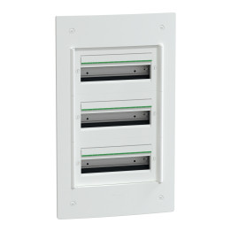 Schneider - PrismaSeT XS - Coffret encastré 3 rangées - 13 modules - sans porte - Réf : LVSXS313
