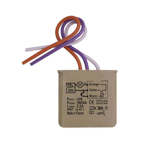 Yokis - Télévariateur numérique Encastré - 500W - Réf : MTV500E