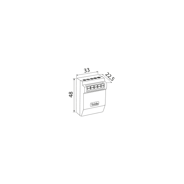 Yokis - Power - Micromodule Radio pour volets roulants encastré - Réf : MVR500ERP