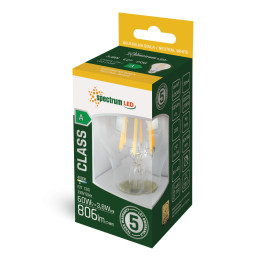 Spectrum - Ampoule LED E-27 - LED GLS 3,8W COG - Angle 300° - 4000K - 806lm - Réf : WOJ+14640