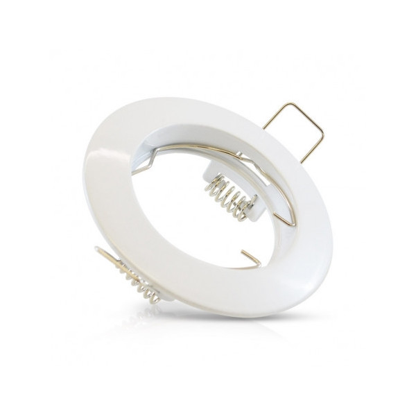 Miidex - Support de spot encastré - Rond - Blanc - Ø78 mm - Réf : 7710