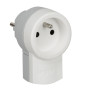 Legrand - Fiche double fonction - 250 V - 16 A avec 2P+T 16 A - blanc - Réf : 050461