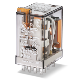 Finder - Relais Industriel 4RT - 7A - 230V - AC - Réf : 553482300040