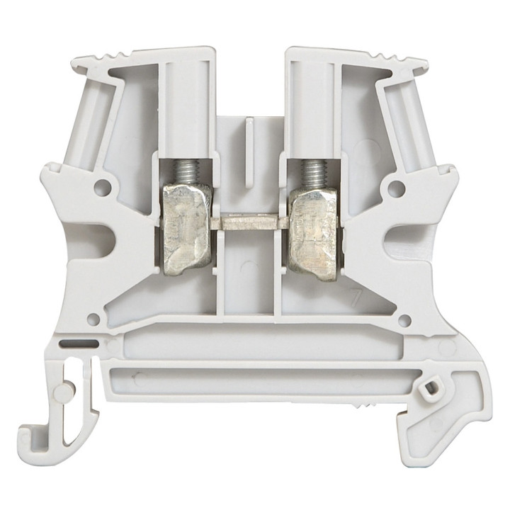 Legrand - Bloc jonction Viking 3 - À vis - Gris - Section 2.5mm² - 1 entrée & 1 sortie - Pas 5 mm - Réf : 037160