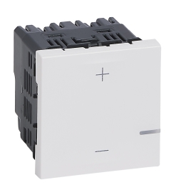 Legrand Mosaic - Interrupteur variateur Mosaic universel - 2 fils sans Neutre - 125W LED - blanc - Réf : 078407A