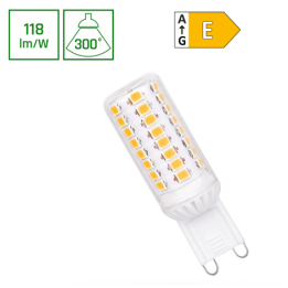 Spectrum - Ampoule LED G9 4,5W Premium - Angle 300°, 4000K, 530lm, 50 000h - Réf : WOJ+14437