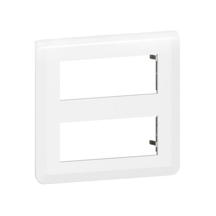 Legrand - Mosaic L - Plaque 2 x 5 modules - Blanc - Réf : 078830L