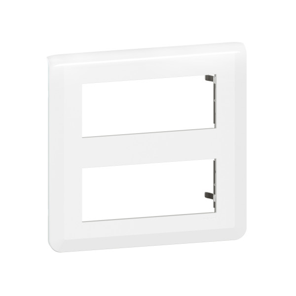 Legrand - Mosaic L - Plaque 2 x 5 modules - Blanc - Réf : 078830L