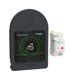 Schneider - Mureva - Kit prise saillie de recharge véhicule électrique + Disjoncteur différentiel 16A  - Réf : MUR36016