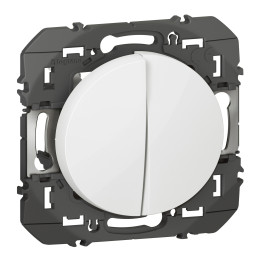Legrand - Dooxie - Transformeur interrupteur - 5 fonctions va-et-vient et poussoir - finition blanc - Réf : 600031