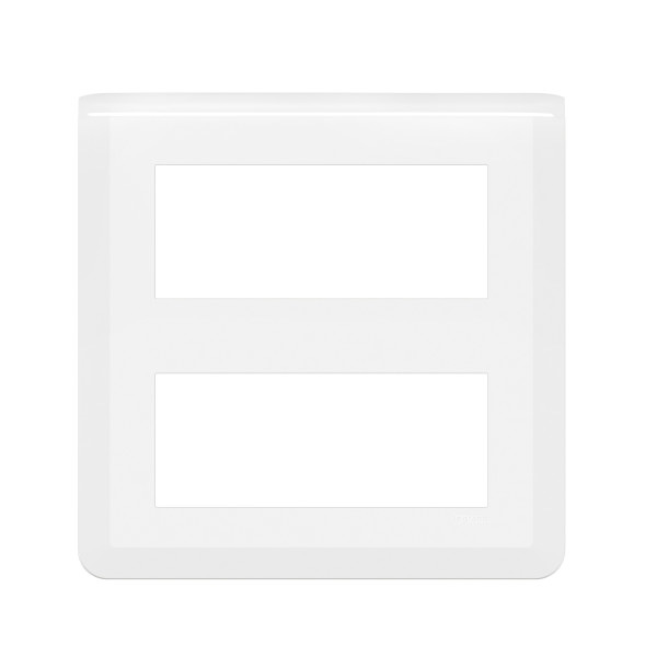 Legrand - Mosaic L - Plaque 2 x 5 modules - Blanc - Réf : 078830L