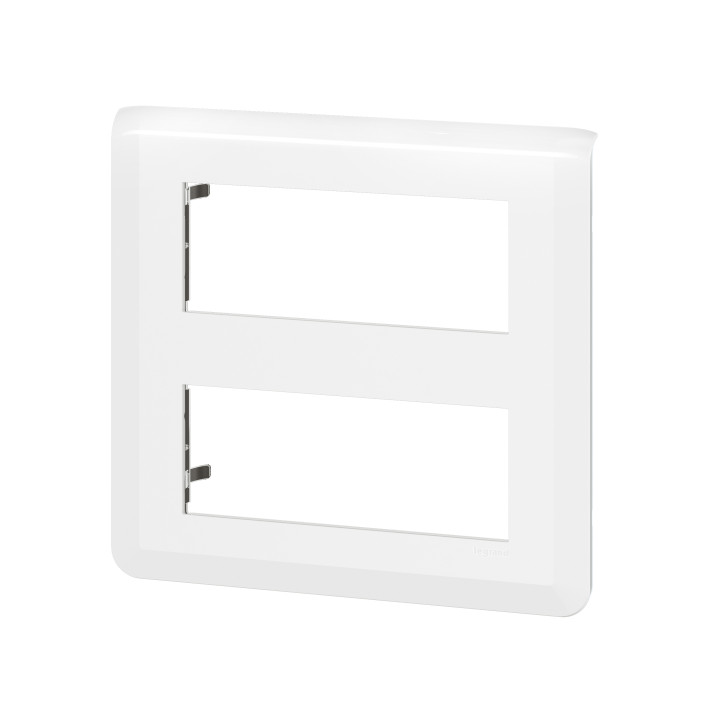 Legrand - Mosaic L - Plaque 2 x 5 modules - Blanc - Réf : 078830L