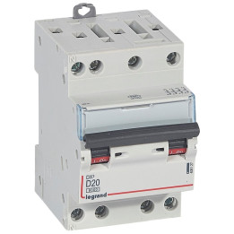 Legrand - Disjoncteur 4P DX3 20A - 10kA - courbe D - Réf : 408127