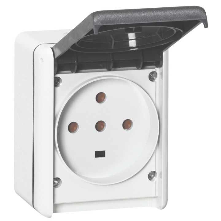 Legrand Plexo - Prise de courant 3P+N+T 32A - saillie - IP44/IK08 - 055877