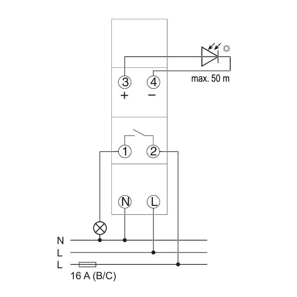 Schneider - Acti9 IC 100 - interrupteur crépusculaire - 2..100 lux - avec cellule murale - Réf : CCT15482