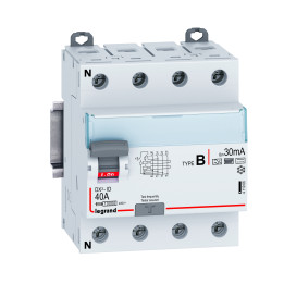 Legrand - Inter diff DX3 - ID 4P 40A - 30mA - Type B - Réf : 411966