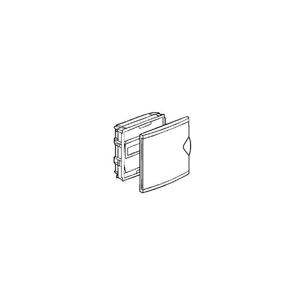 Legrand - Coffret modulaire mini encastré 1 rangée 6+2 modules 213x205x71mm - avec porte isolante blanc - Réf : 001410