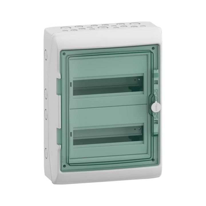 Schneider - Mureva - Coffret étanche - 2 Rangées 12 Modules - IP65/IK09 - Réf : 13964M