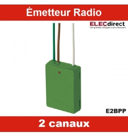 Émetteur radio 2 canaux Réf. : E2BPP