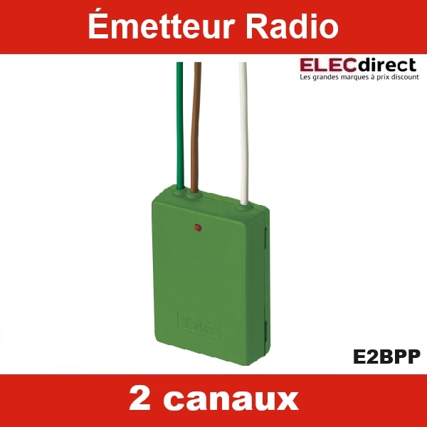 Émetteur radio 2 canaux Réf. : E2BPP