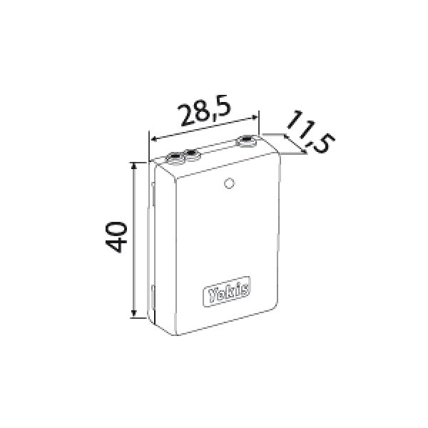 Yokis - Power - Emetteur Radio Encastrables 2 Canaux - Réf : E2BPP