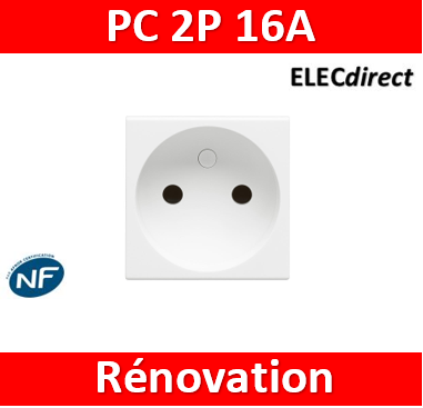 Prise électrique mosaique LEGRAND 2P+T 16A Blanc - Multiprises et  adaptateurs - Onduleurs et protection électrique - Périphériques PC -  Technologie - Tous ALL WHAT OFFICE NEEDS