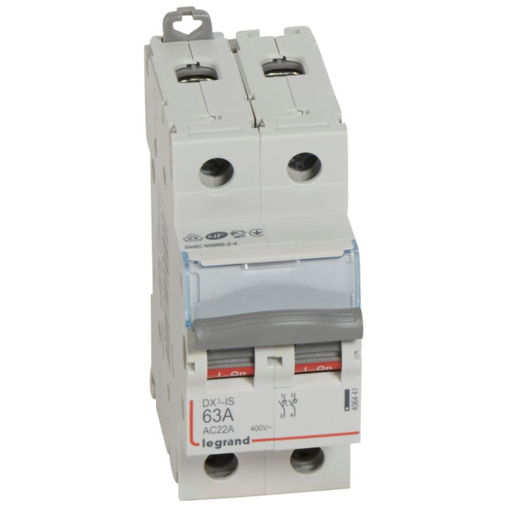 Legrand - DX3 Interrupteur-sectionneur Bipolaire - 63A - Réf : 406441