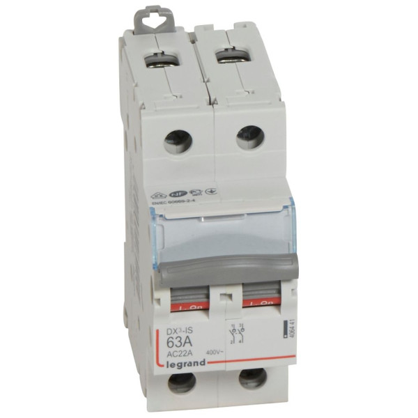 Legrand - DX3 Interrupteur-sectionneur Bipolaire - 63A - Réf : 406441