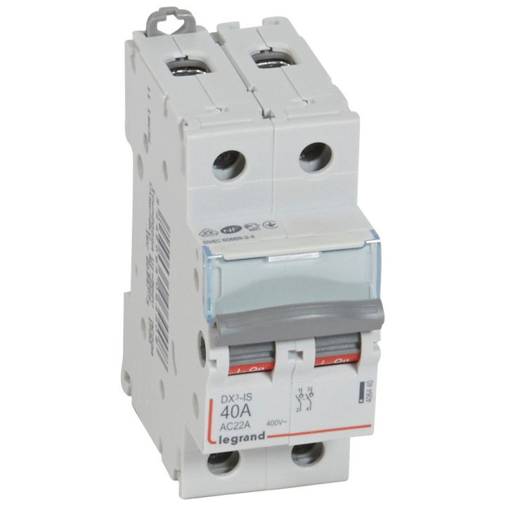 Legrand - DX3 Interrupteur-sectionneur Bipolaire - 40A - Réf : 406440