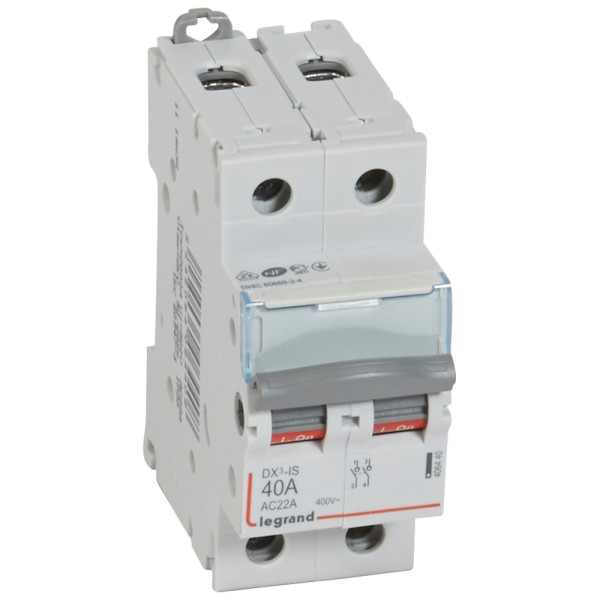 Legrand - DX3 Interrupteur-sectionneur Bipolaire - 40A - Réf : 406440