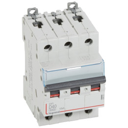 Legrand - Disjoncteur - 3P - 40A - Courbe D - DX3 6000/10kA - Vis/Vis - Réf : 408063