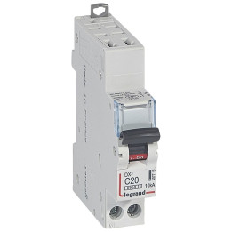 DISJONCTEUR LEGRAND DNX3 PH/N 20A - AUTO/VIS - 10kA - 407715