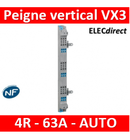 Legrand - Peignes verticaux VX³ auto - 63 A - pour coffrets 4 rangées - 405024