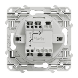 Schneider - Odace 2011 - Interrupteur VMC 2 positions - Aluminium - Réf : S530233
