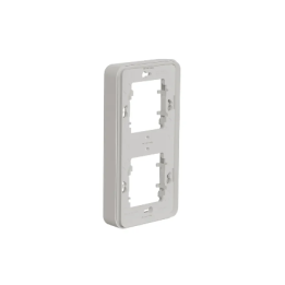 Schneider - Mureva Styl - Cadre 2 postes - Vertical - Encastré - IP55/IK08 - Blanc - Ref : MUR39151